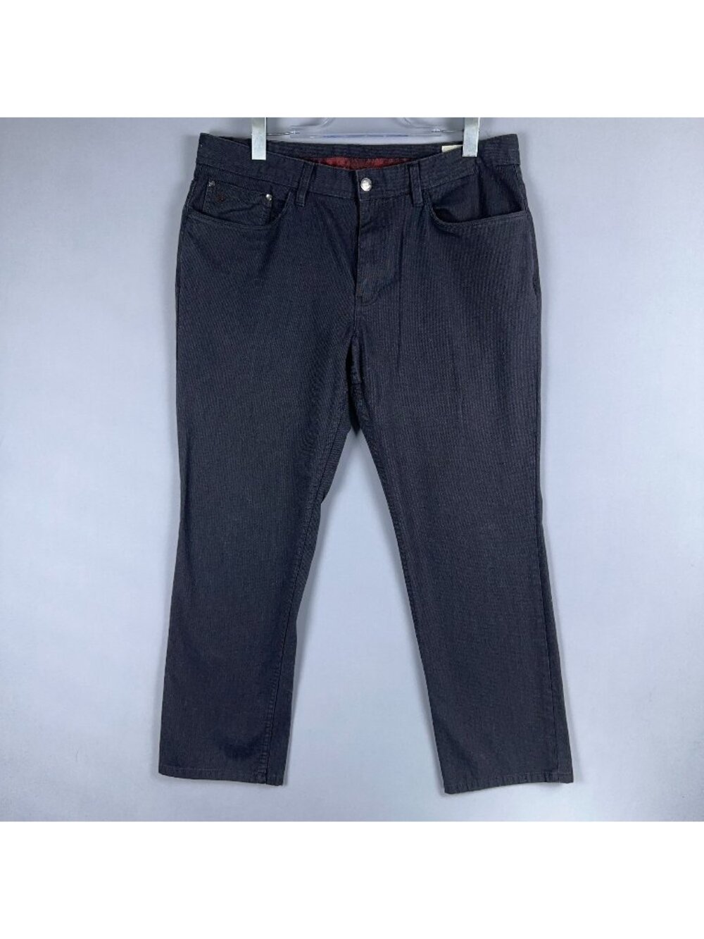 English Laundry Brixton Straight-Leg Pants Mens Size  36x30 Gray Dark Wash
